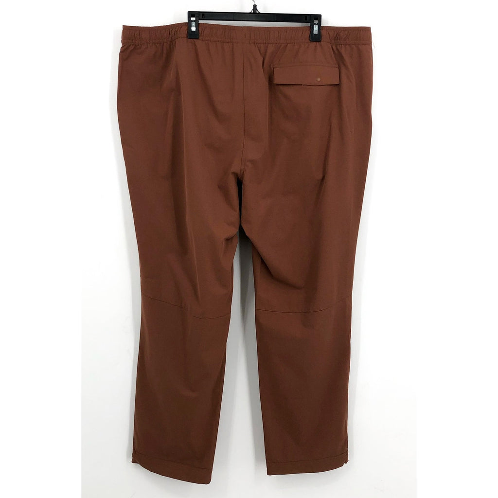 L.L. BEAN Mens Multisport Pants 3XL 32" Inseam Brown Drawstring Stretch NWT