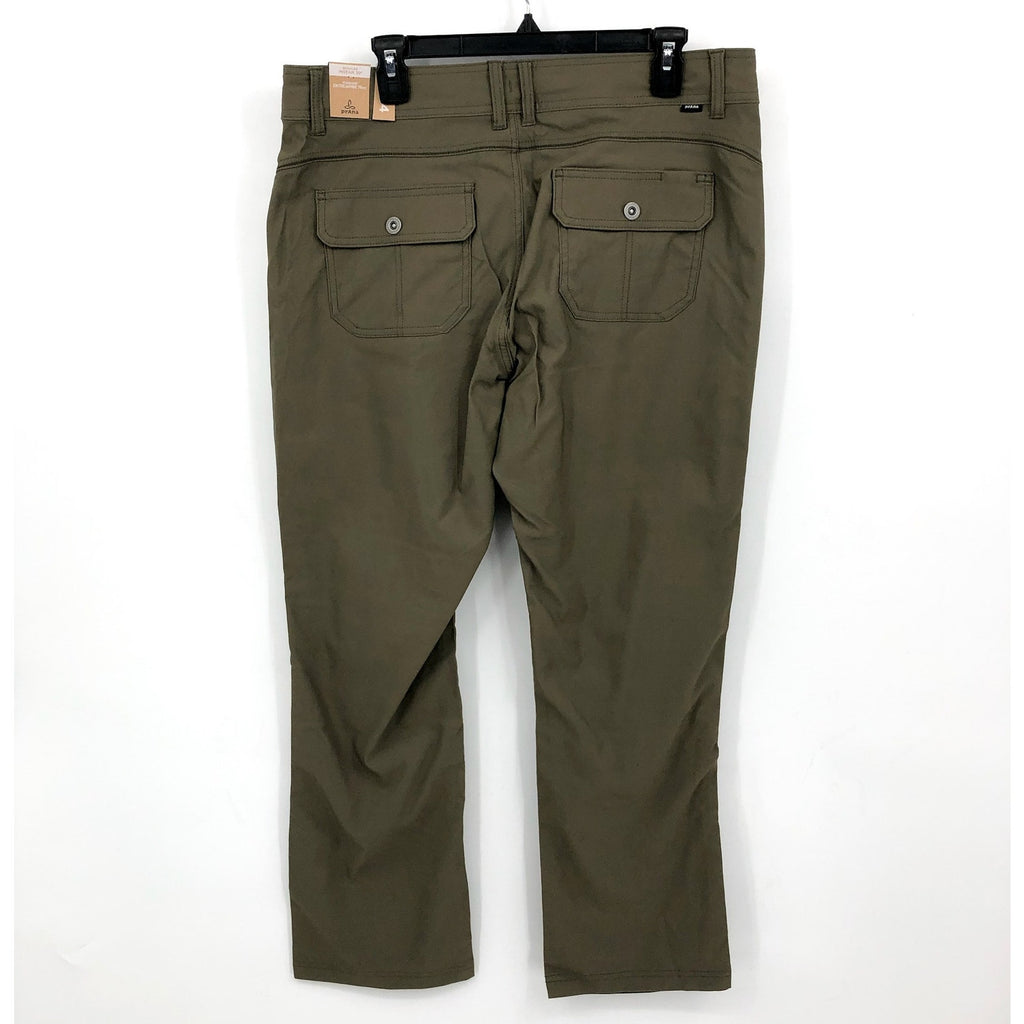 PRANA Women's Halle Straight Pants II Size 14 Reg Slate Green NWT