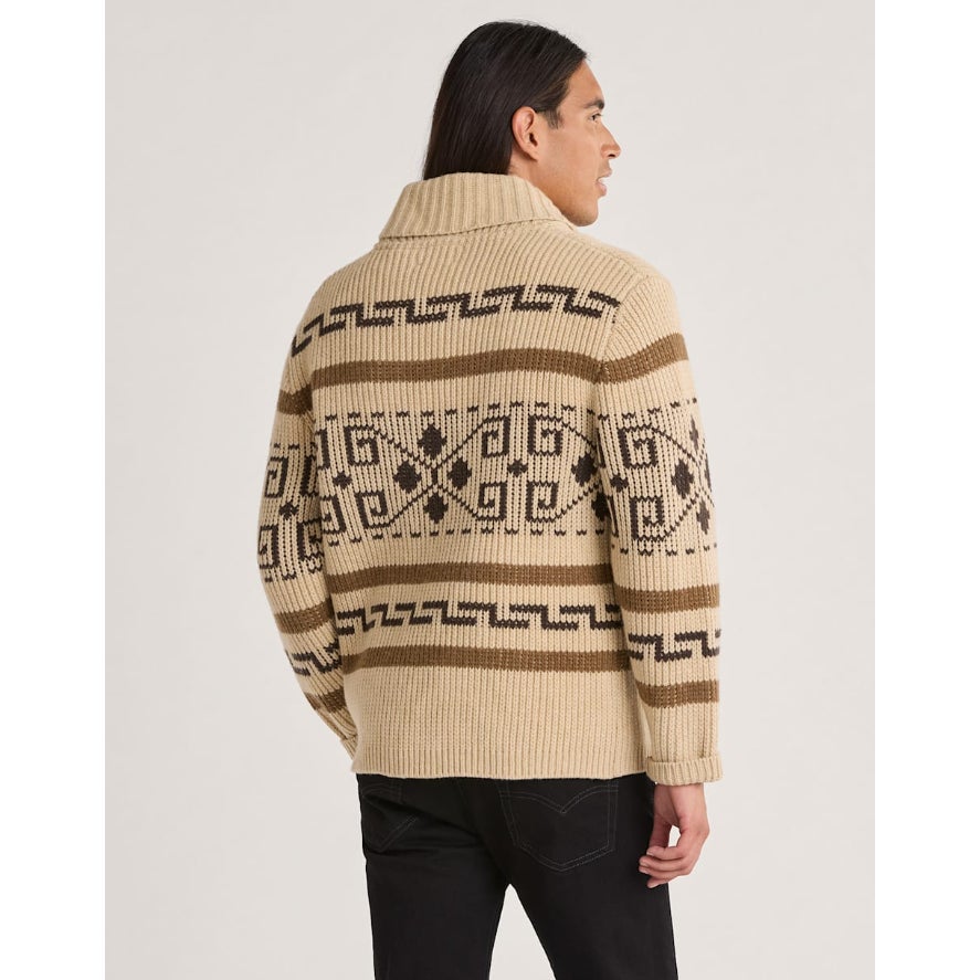 PENDLETON The Original Westerley Sweater XXL Tan Brown Full Zip Cardigan NWOT