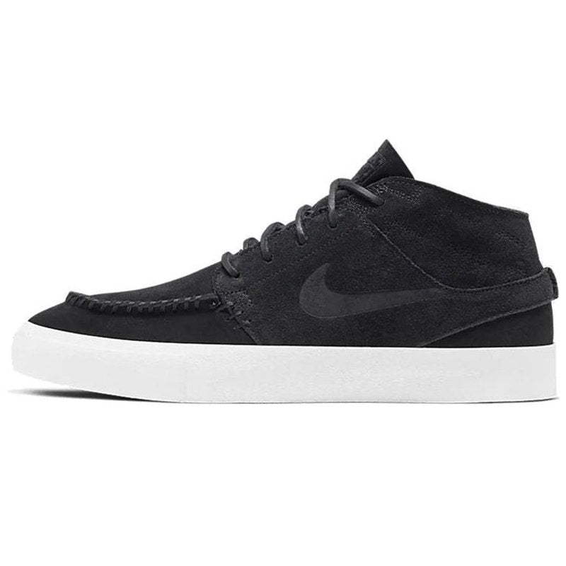 Nike Big Kids Zoom Stefan Janoski Mid SB Sneakers Size 5.5 Black Leather NWOB