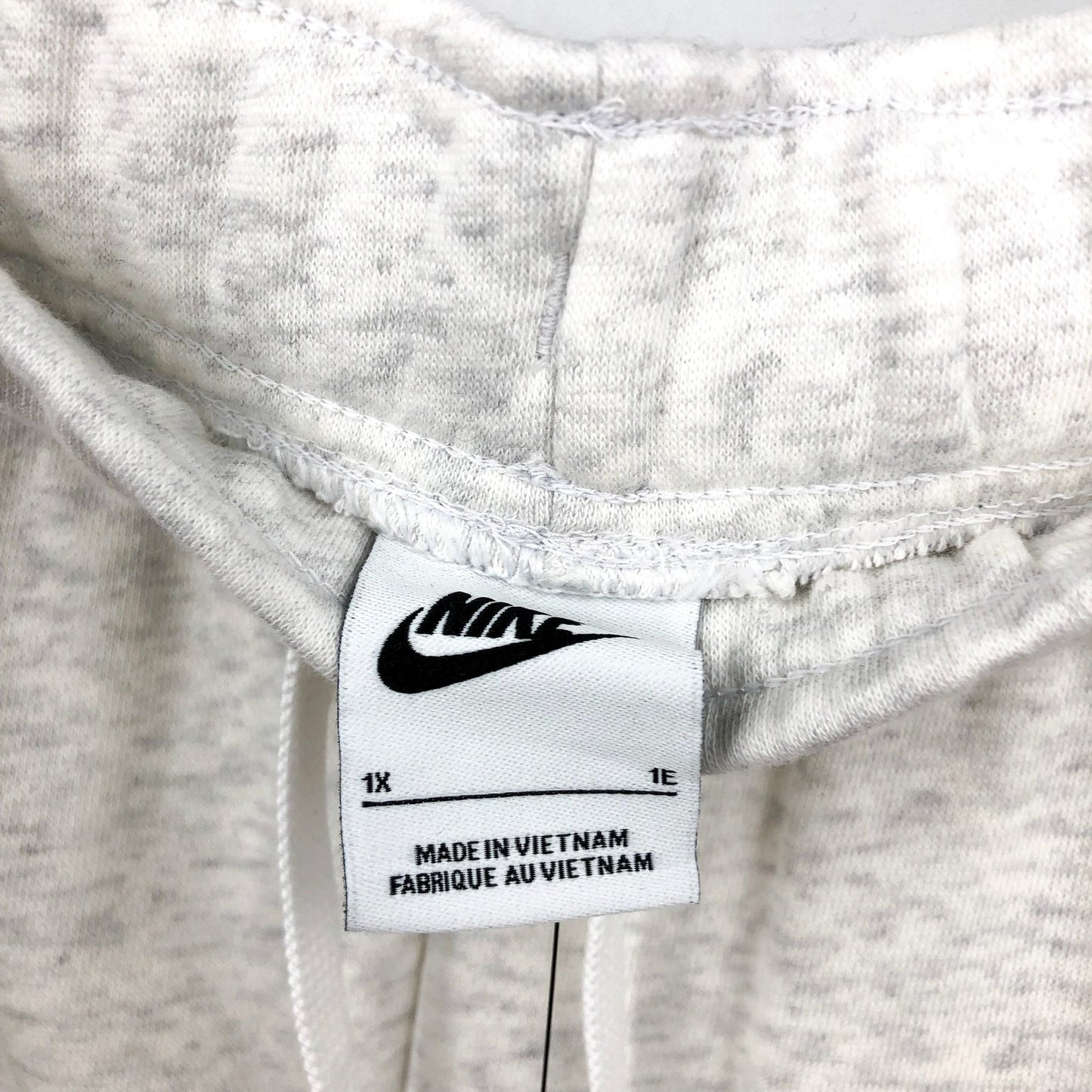 NIKE Womens Sportswear Club Fleece Joggers 1X Light Grey Mid-Rise Sweatpants NWT