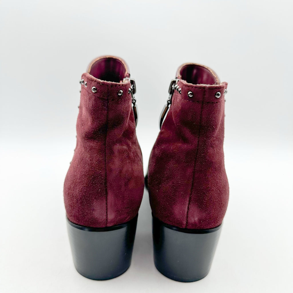 Spring Step Womens Kastania Ankle Boots EU 36 US 5.5-6 Bordeaux Red Leather NWOB