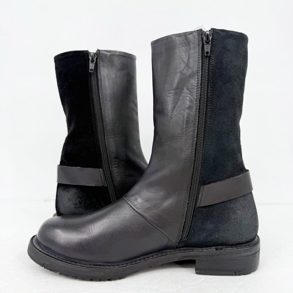 Vintage Foundry Womens Camila Bootie US 8.5 EU 39 Black Leather NIB