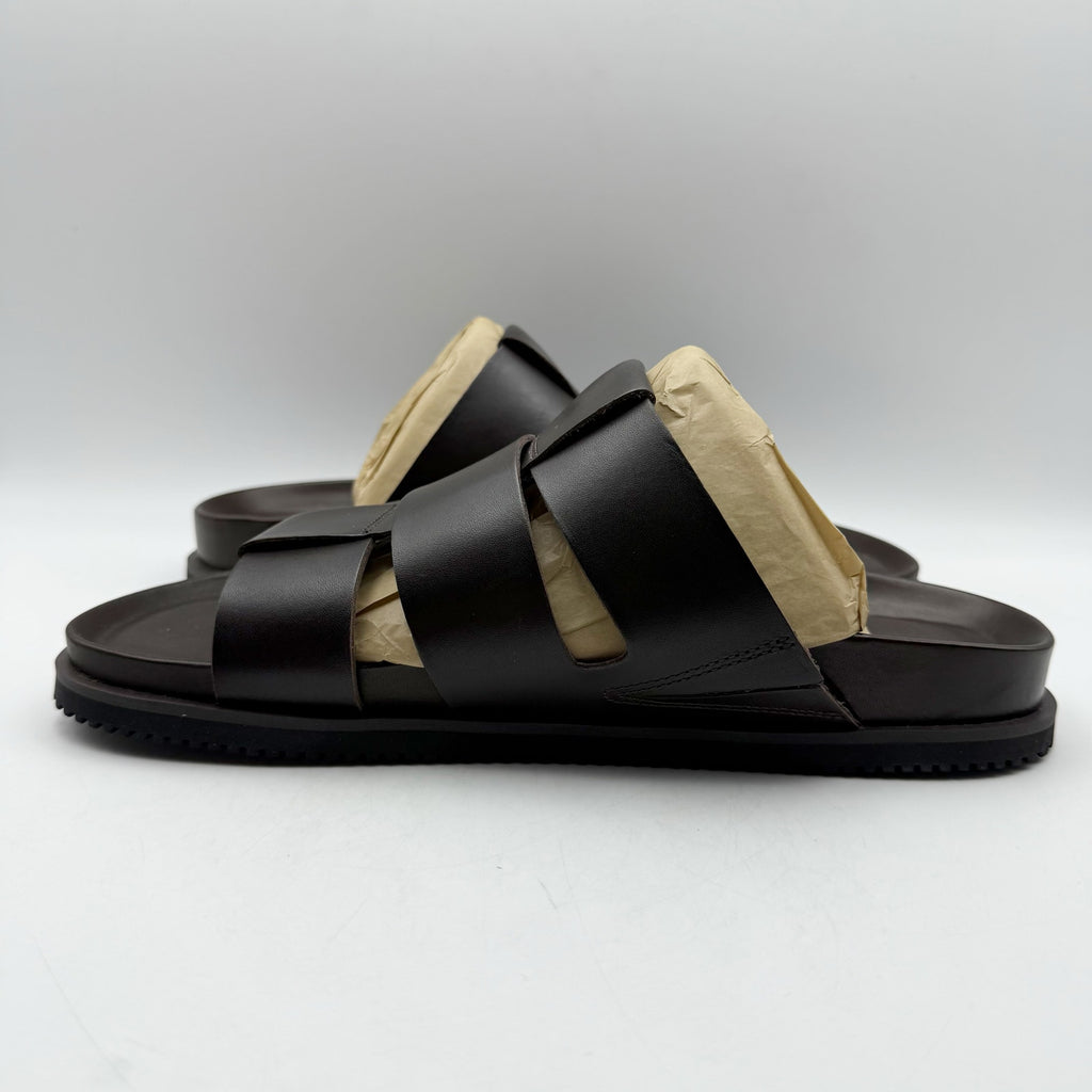 Allen Edmonds Mens Davis Sandals US 9 EU 43 Dark Brown Leather Fisherman NIB