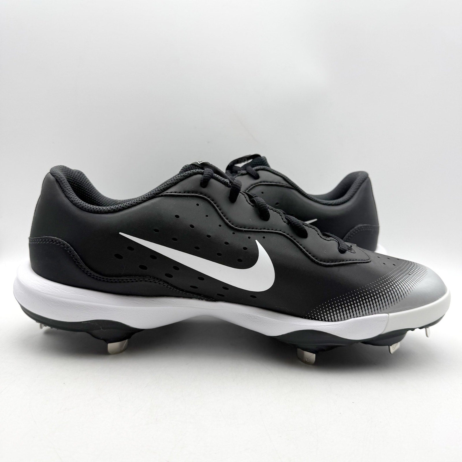 Nike Mens Alpha Huarache Varsity 4 Low Baseball Cleats US 12 Black Grey NWOB