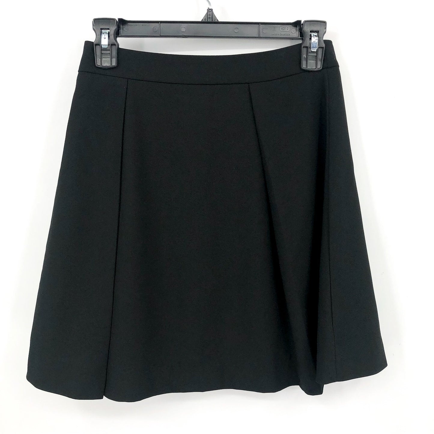 CECE Women's Pleated Mini A-Line Skirt in Rich Black Size 0