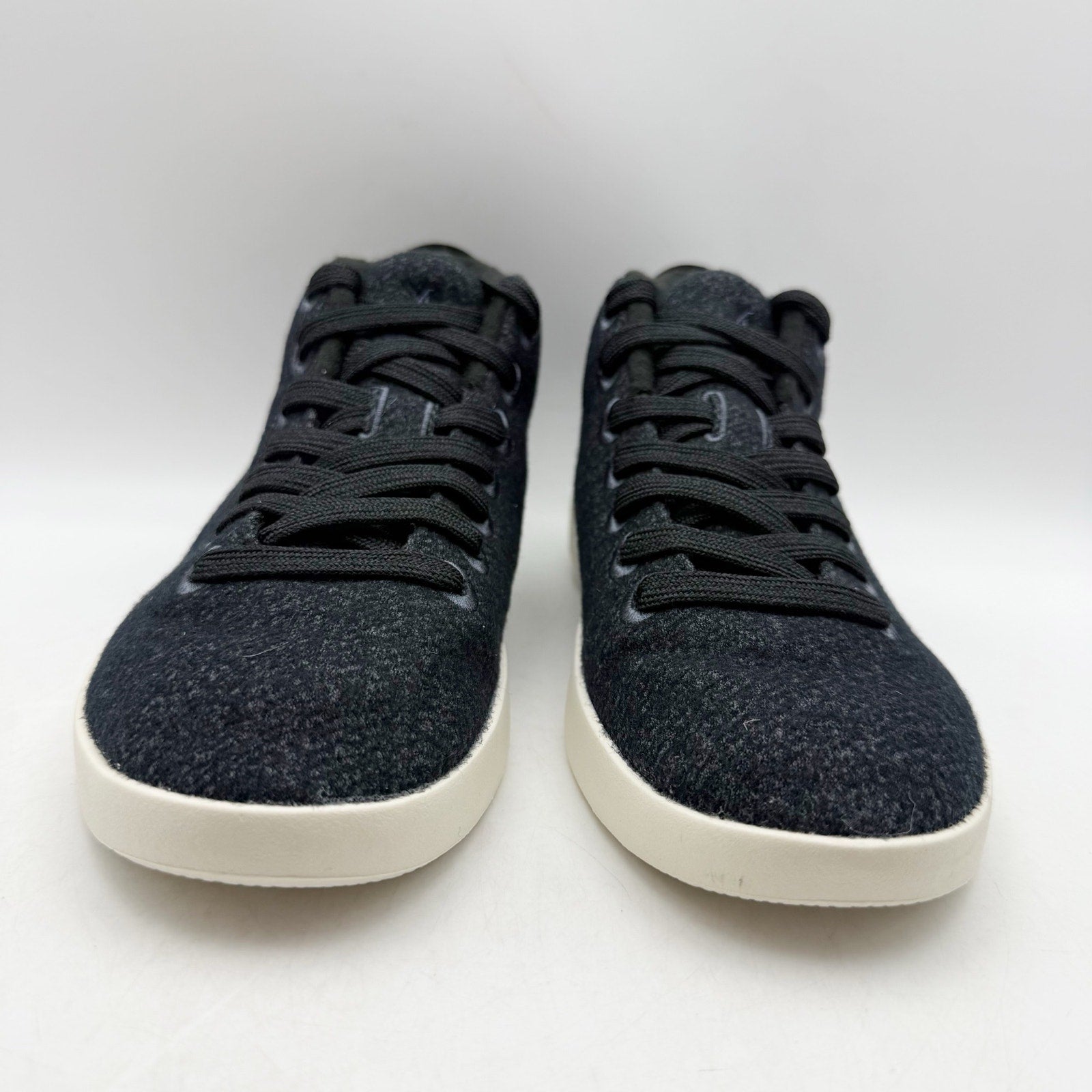 AllBirds Mens Wool Piper Mid Sneakers US 11 EU 43.5 Black White NIB
