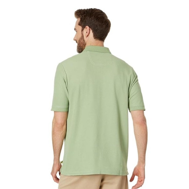 TOMMY BAHAMA Men's Emfielder 2.0 Polo Shirt Large Green Grass Short Sleeve NWT