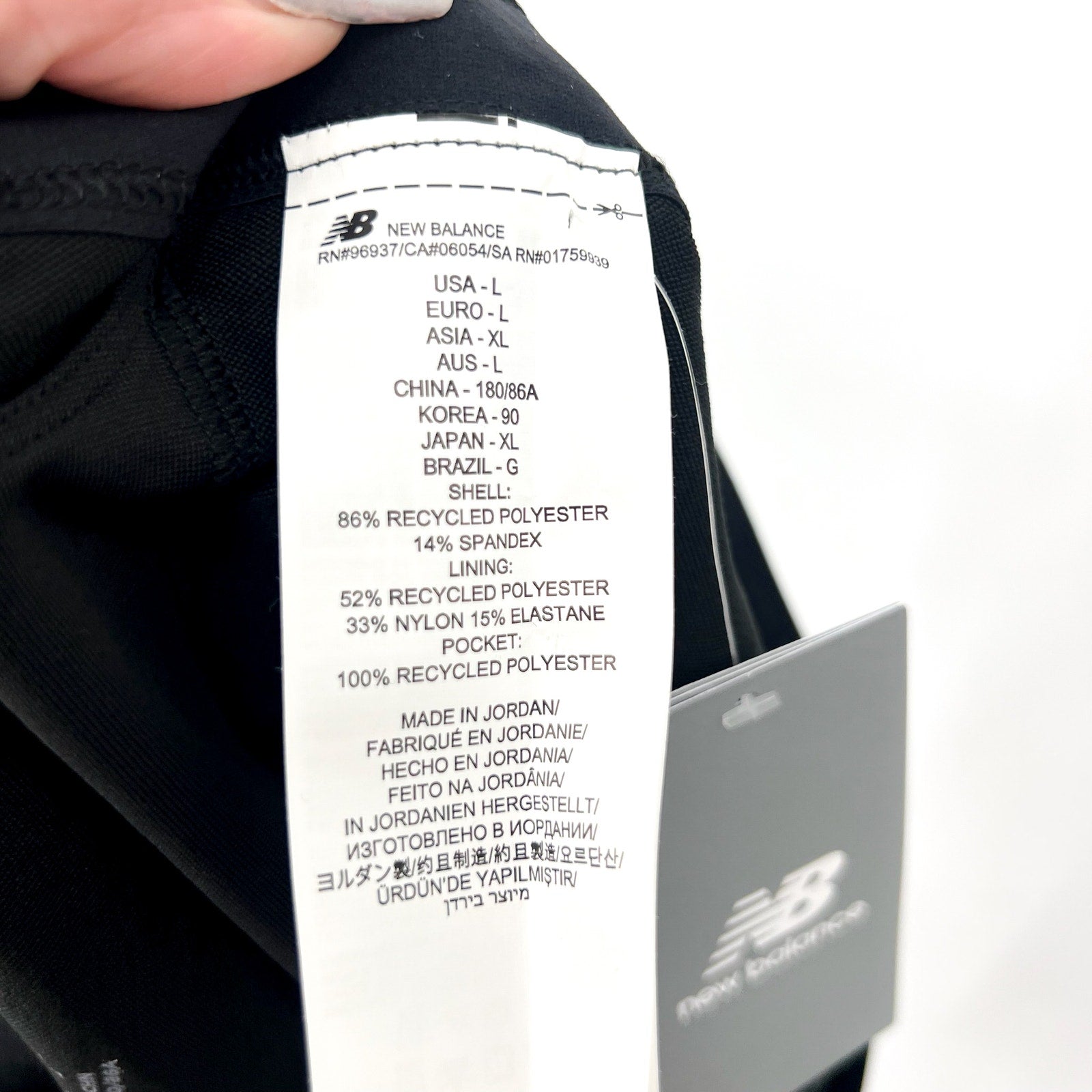 NEW BALANCE Mens Running RC Shorts Large Black  5" Inseam NWT