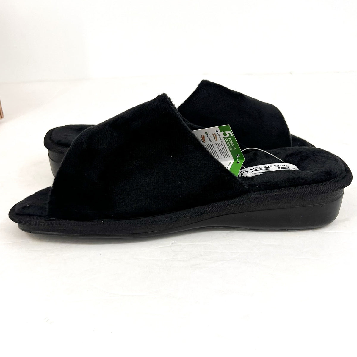 PHOTOS - FLEXUS Women's Sweet Dream Slide Slippers US 11 EU 42 Black Cushioned NWOB