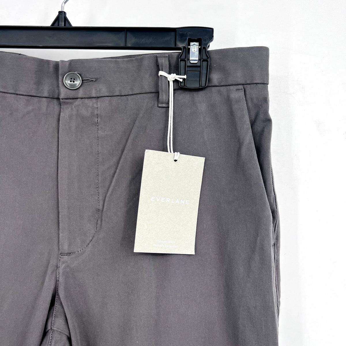 EVERLANE Uniform Men's The Performance Chino 32x34 Slate Grey Slim Fit Pants NWT