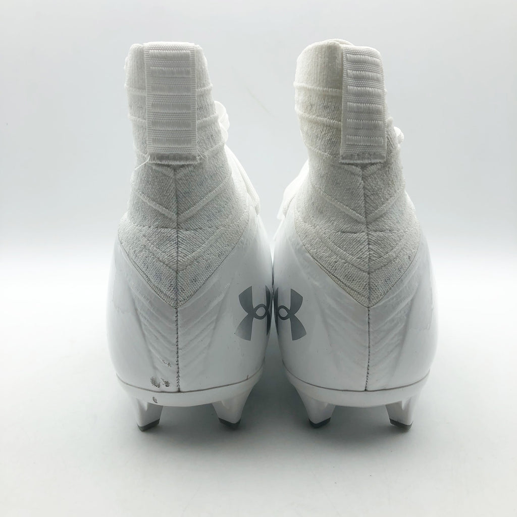 Under Armour Men Highlight MC 2.0 High Top Football Cleats Size 8 White NWOB