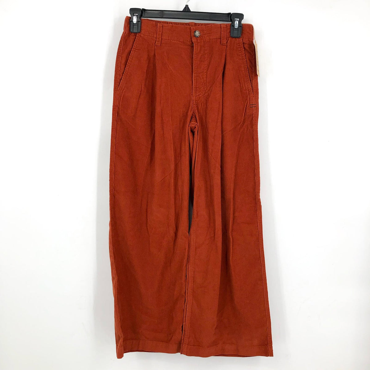 TOAD&CO Women's Scouter Cord Pleated Pants XS Red Orange Cinnamon Pull-On NWT
