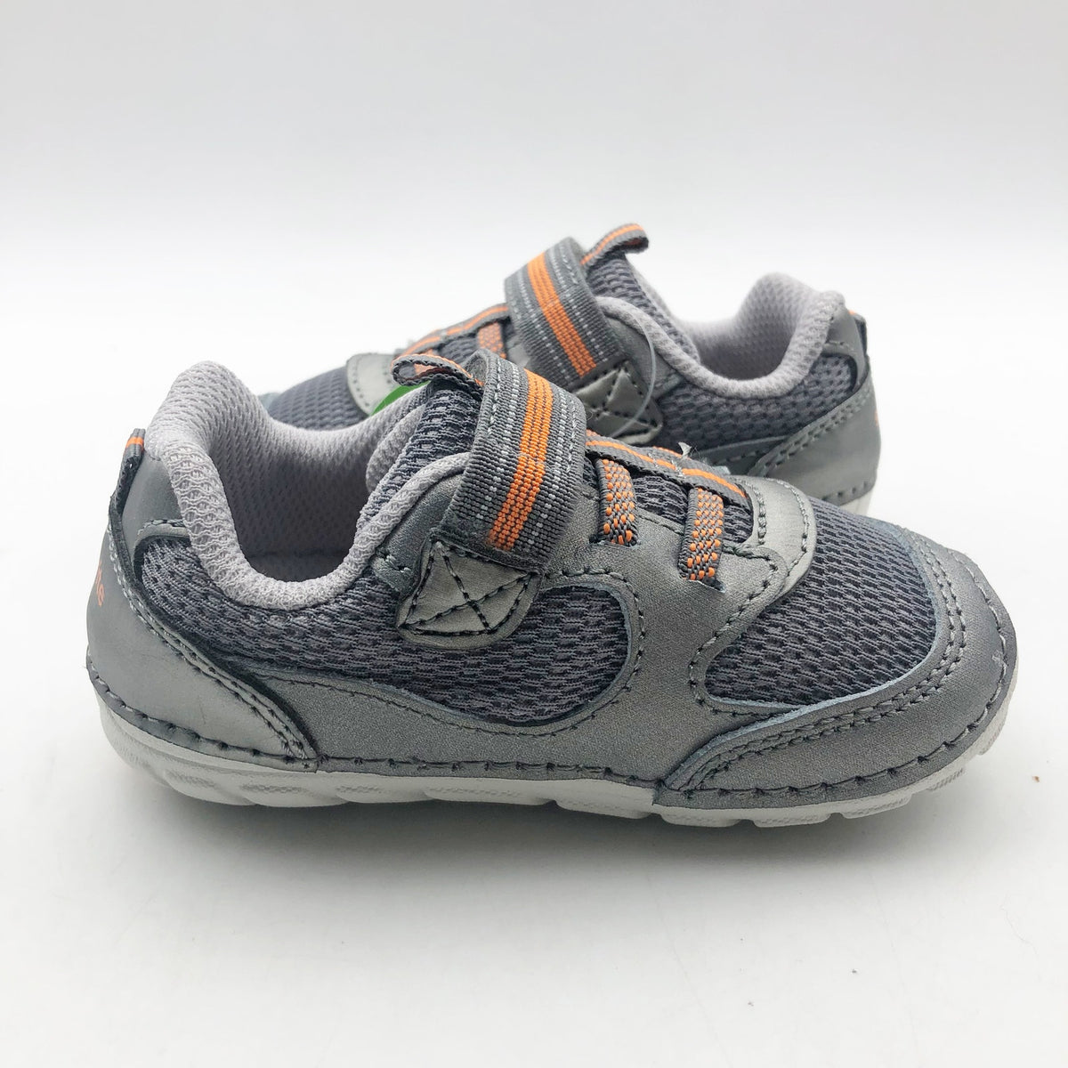 Stride Rite Baby Boys Sneaker SM Turbo Size 3 Wide Shoes Grey NIB