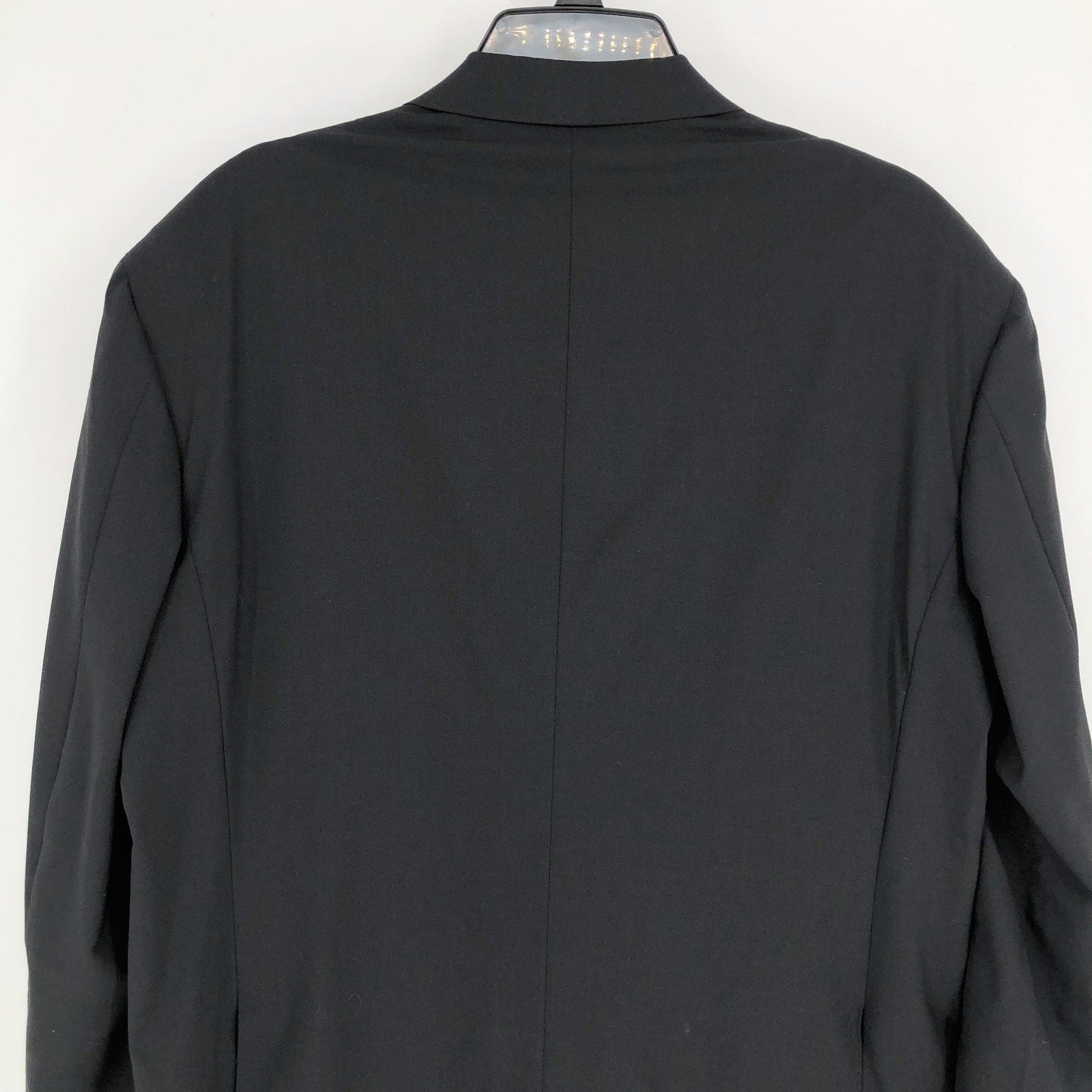 CANALI Travels Sport Coat Jacket US 42R IT 52R Black Wool 8ON8 Stretch NWOT
