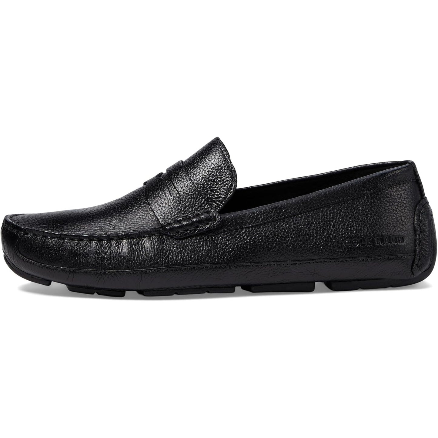 Cole Haan Mens Wyatt Slip On Penny Driver Loafer US 8.5 M Black Leather NIB