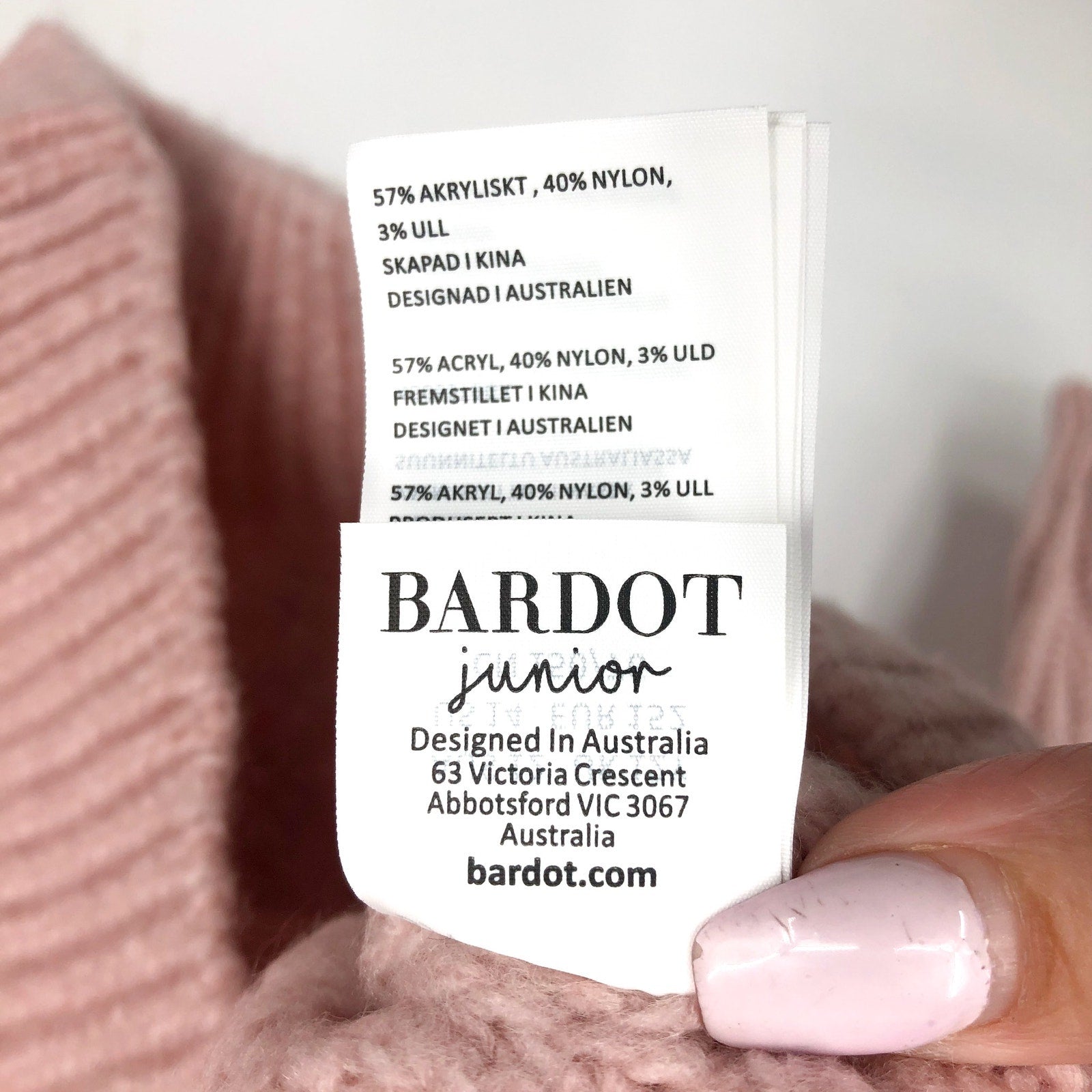 BARDOT Girl's Cozy Cable Knit Crewneck Sweater Size 14 Pink Potpourri NWT