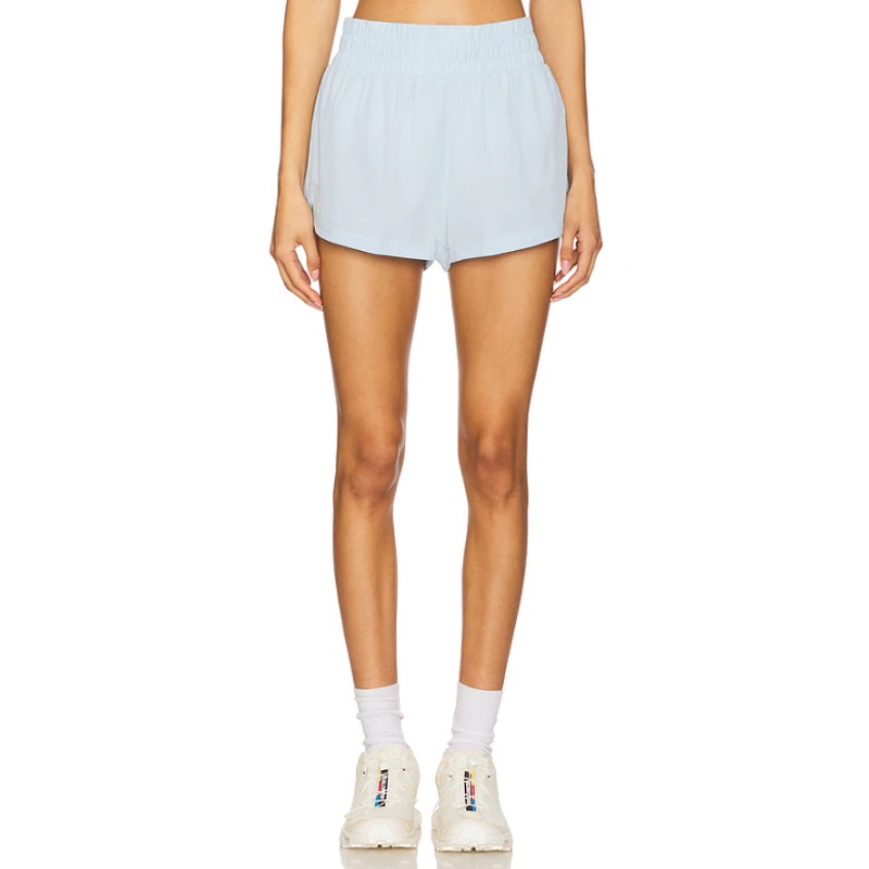 VARLEY Women's Kallin Running Shorts Medium Cashmere Blue 1.5" Inseam Liner NWT