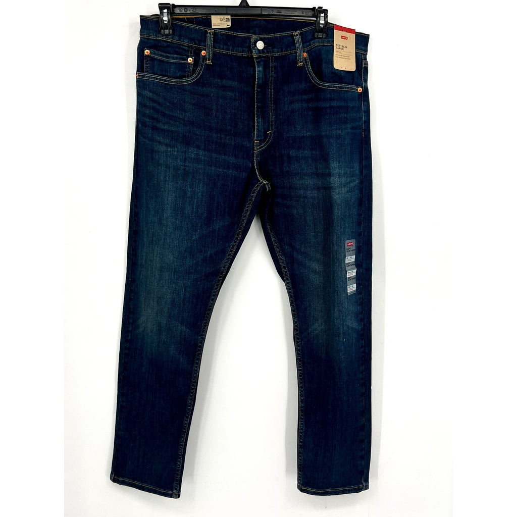 LEVI'S Men's 512 Slim Taper Fit Jeans 38x32 Dark Blue Stretch 28833-0682 NWT