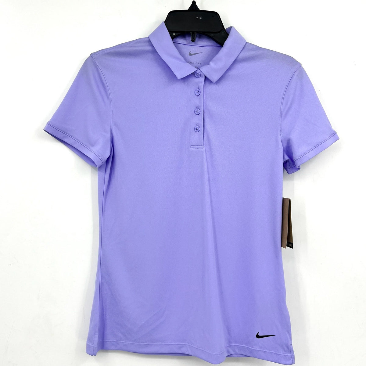 NIKE Women's Dri-FIT Victory Golf Polo Shirt XS Purple Pulse Short Sleeve NWT