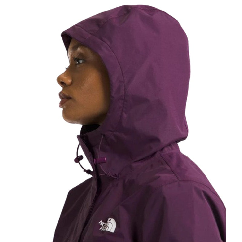 THE NORTH FACE Women's Antora Rain Hoodie Jacket XS Black Currant Purple NWT
