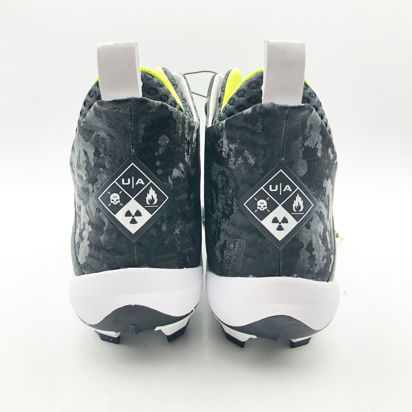 Under Armour Men's Highlight Hammer MC 2.0 Cleats Sz 9.5 Black White Green NWOB