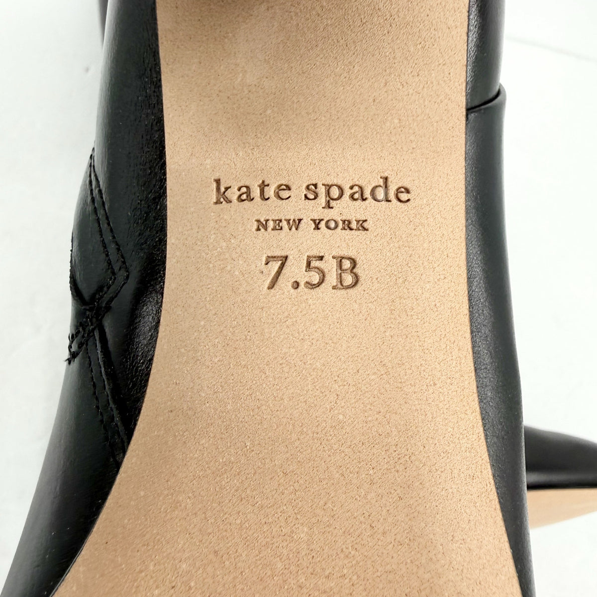 Kate Spade Womens Colby Tall Boots US 7.5 B EU 38 Black Leather NIB