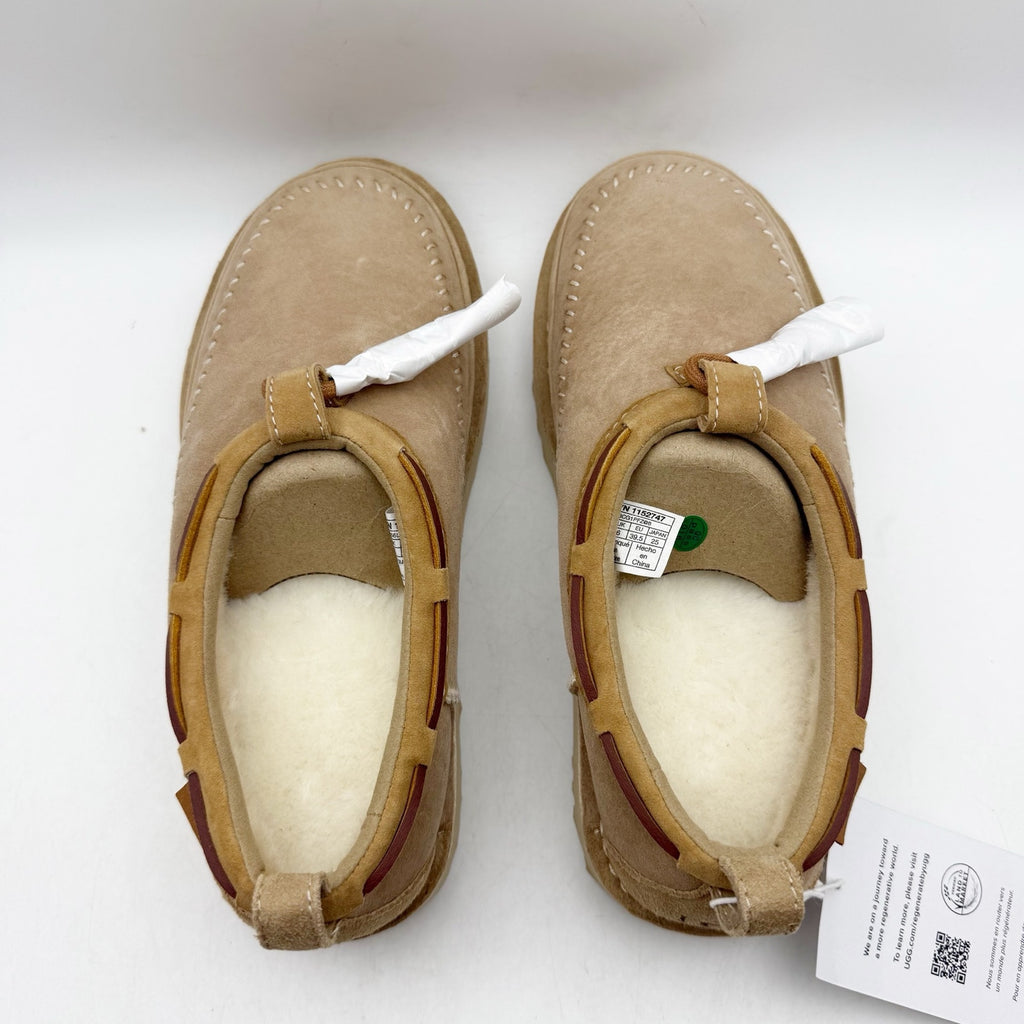 UGG Womens Ultra Mini Crafted Regenerate Bootie US 8 EU 39.5 Sand Tan Suede NWOB