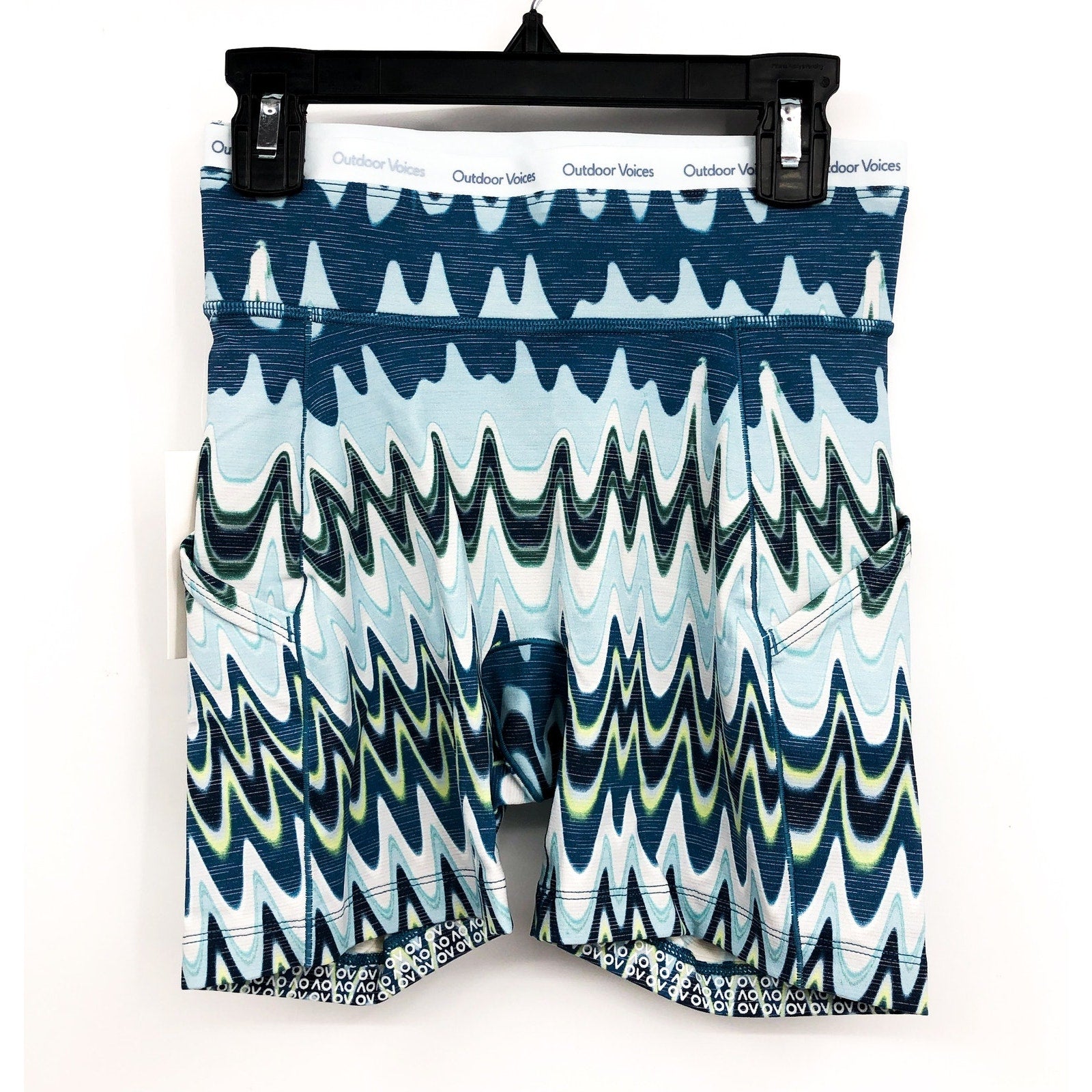 OUTDOOR VOICES Womens 5" Thrive Bike Shorts XXS Blue Polar Helios TechSweat NWT