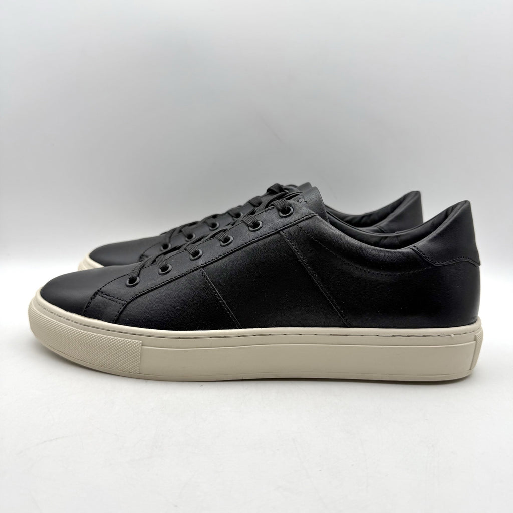 Born Mens Reserve Low Top Sneaker US 9.5 M EU 42.5 Black Leather Lace-Up NIB
