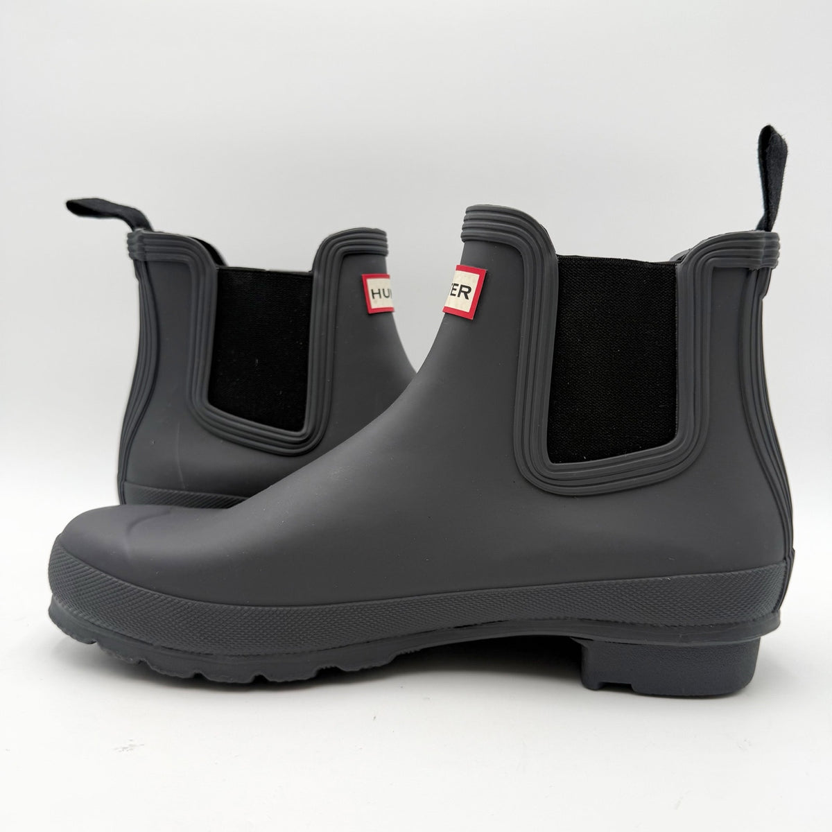 Hunter Womens Original Chelsea Rain Ankle Boot US 10 EU 42 Black Waterproof NWOB