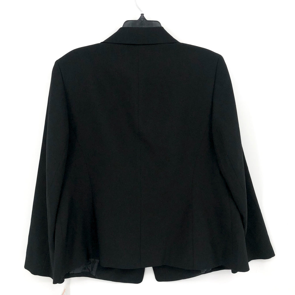 LE SUIT Women's Single Button Blazer Size 14W Black Suit Jacket NWT
