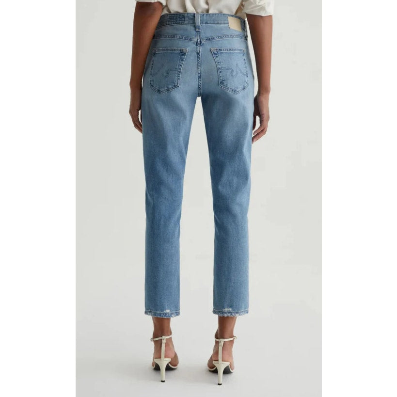 AG ADRIANO GOLDSCHMIED Ex Boyfriend Slouchy Slim Jeans 29x27 US 8 Aries Blue NWT