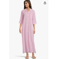 LILLY PULITZER Natalie Maxi Cover-up Dress Medium Conch Shell Pink Stripe NWT