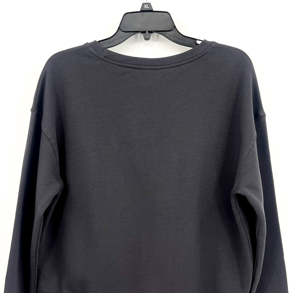 PACT Women's Star Signs Graphic Slouchy Sweatshirt Small Charcoal Grey NWT