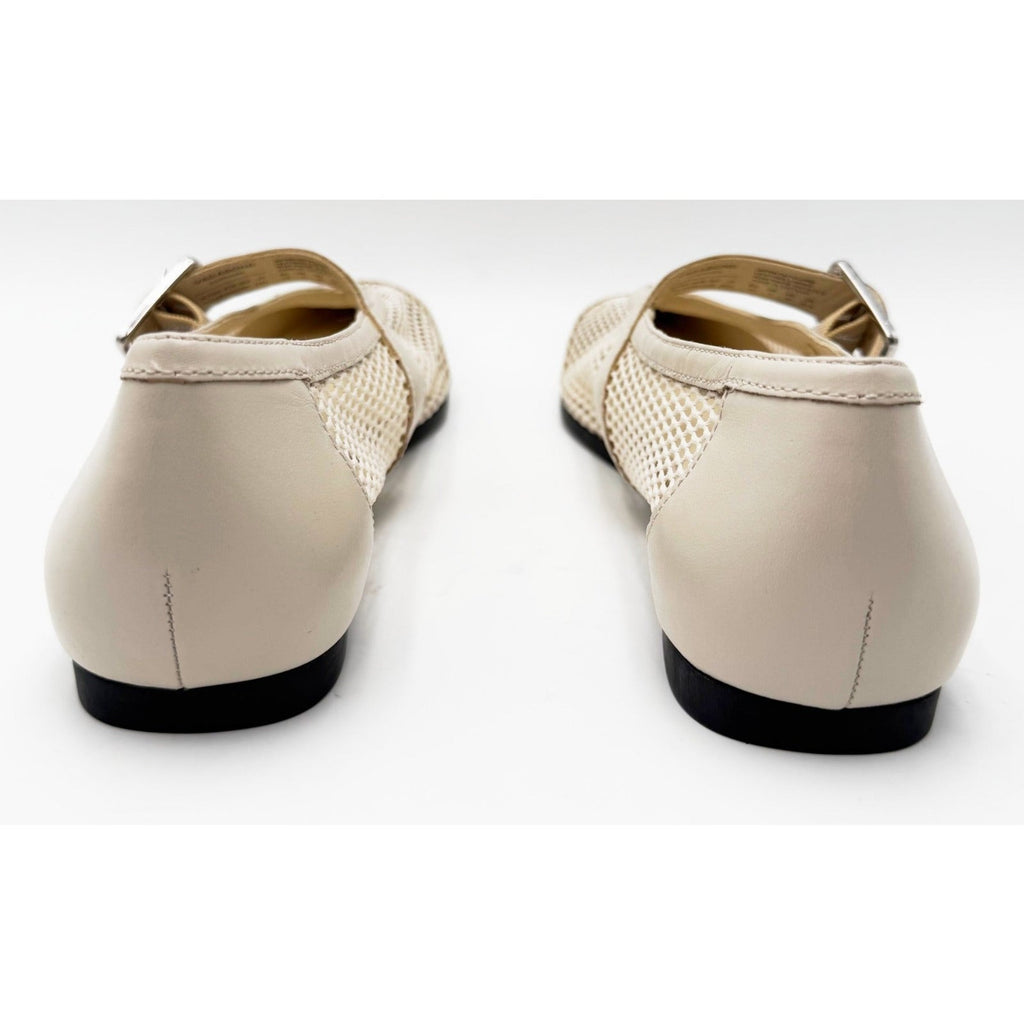 Vagabond Shoemakers Womens Wioletta Mesh Mary Jane Flats Size 10 Off White NWOB
