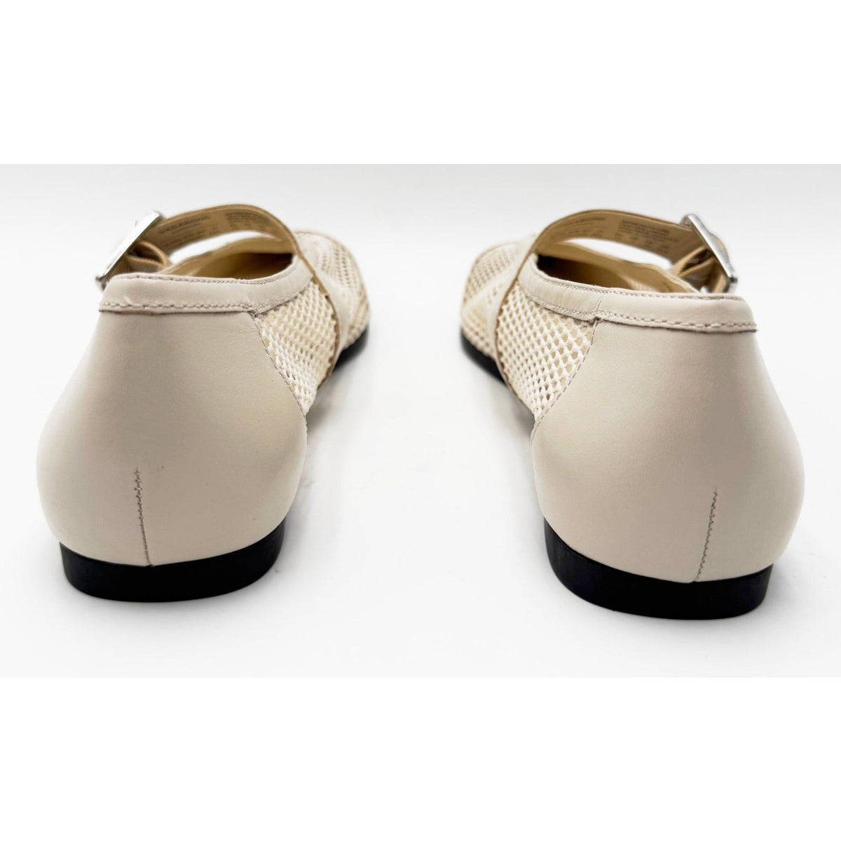 Vagabond Shoemakers Womens Wioletta Mesh Mary Jane Flats Size 10 Off White NWOB