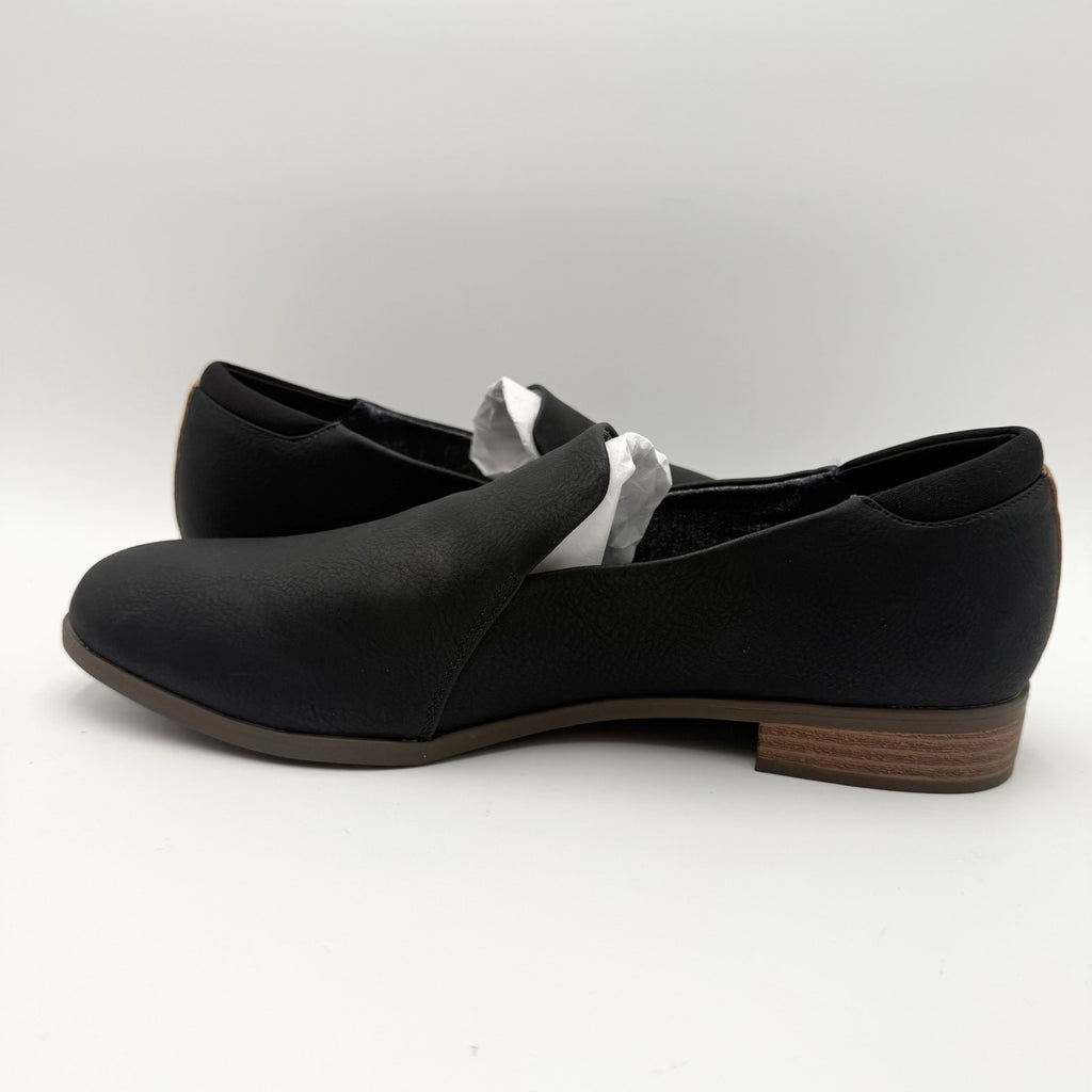 Dr. Scholls Womens Rate Loafers Size 11 Wide EU 42 Black Slip On NIB