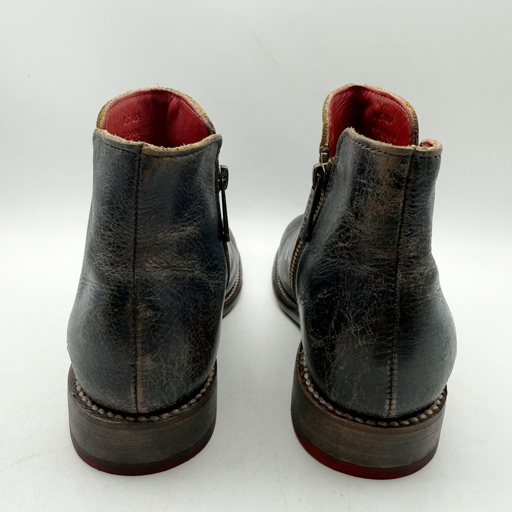 Bed Stu Womens Yurisa Ankle Booties US 8.5 M EU 39 Black Distressed Leather NWOB