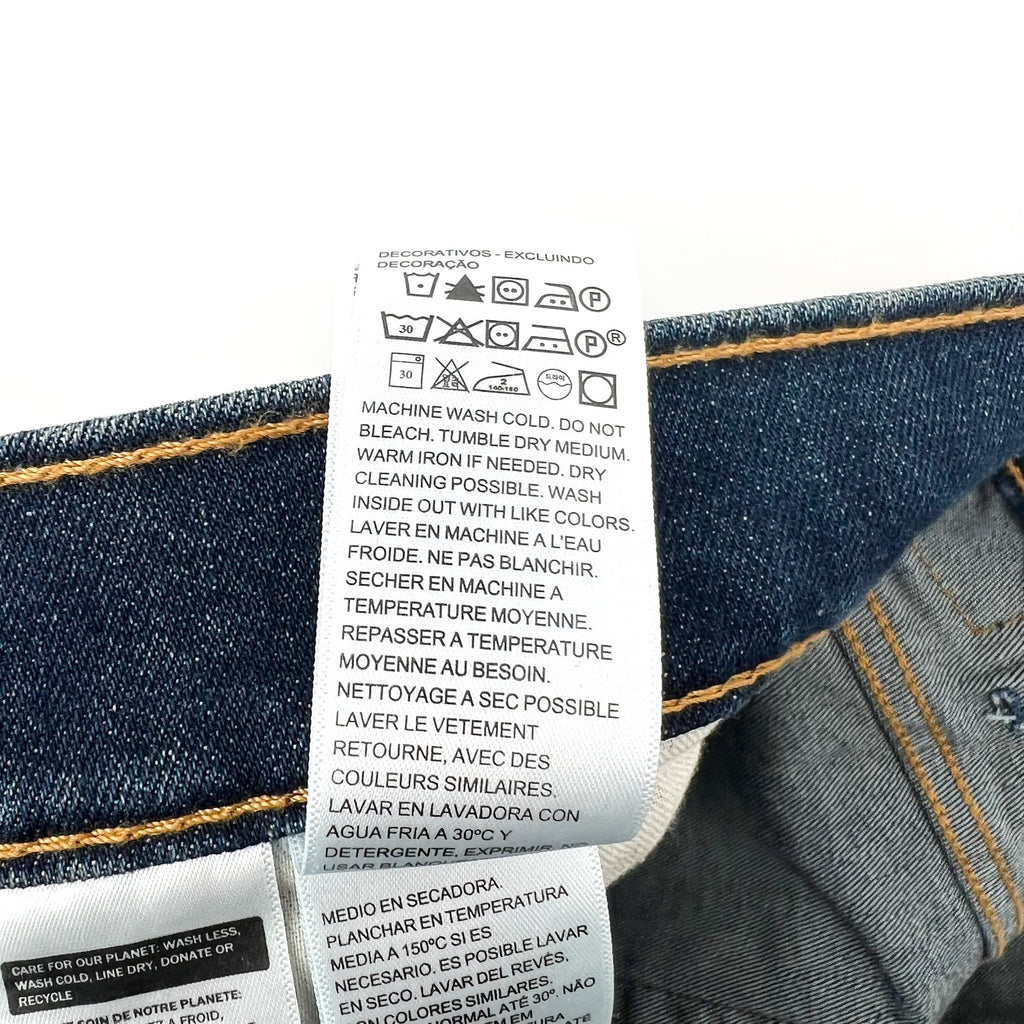 LEVI'S Men's 512 Slim Taper Fit Jeans 38x32 Dark Blue Stretch 28833-0682 NWT
