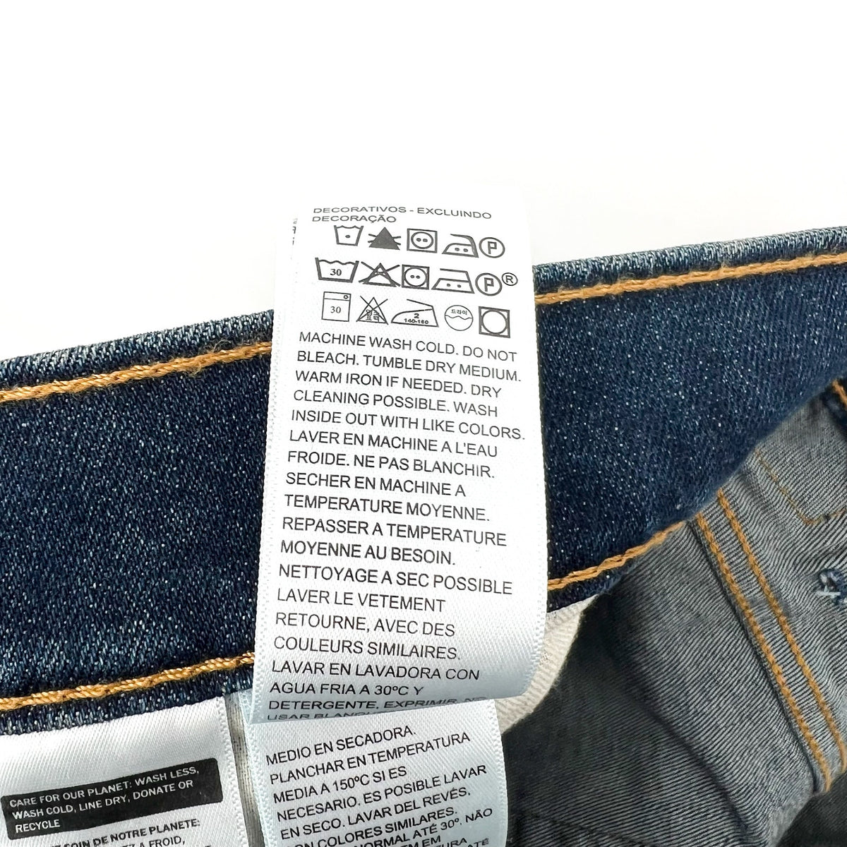 LEVI'S Men's 512 Slim Taper Fit Jeans 38x32 Dark Blue Stretch 28833-0682 NWT