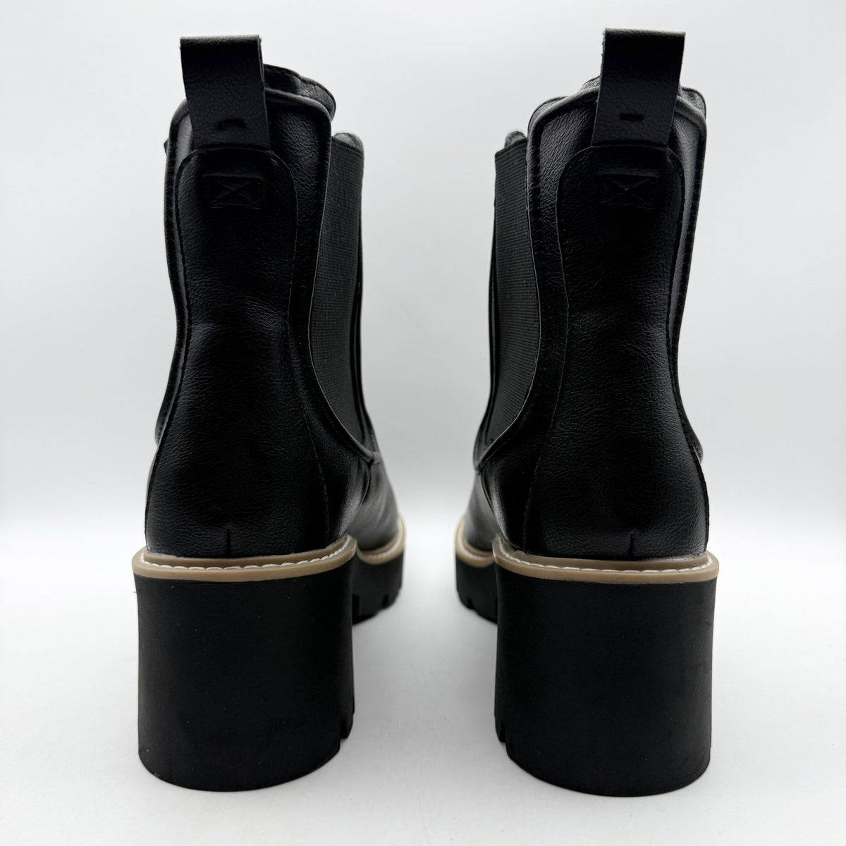 Mia Womens Noylynn Chelsea Boots Size 9 M EU 40 Black Vegan Leather NIB