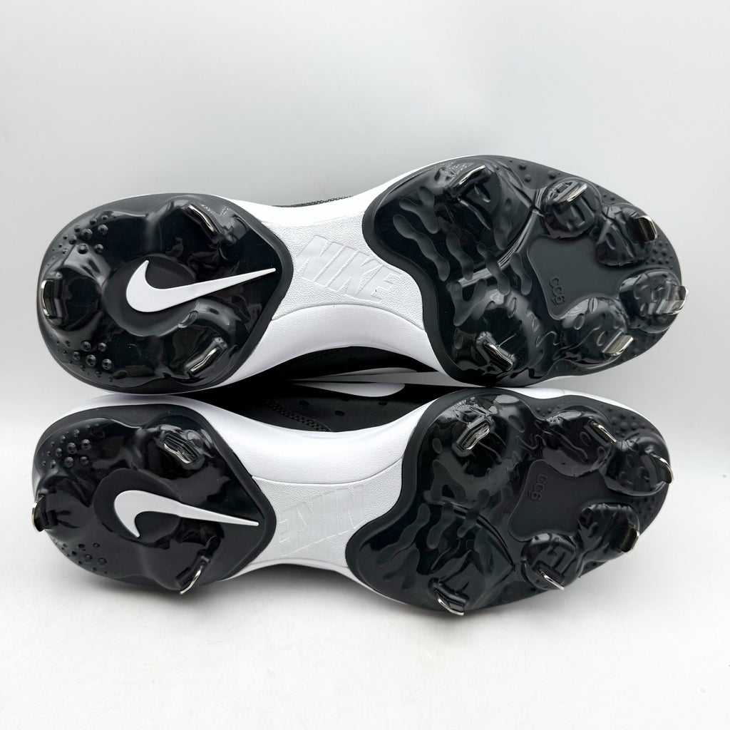 Nike Mens Alpha Huarache Varsity 4 Low Baseball Cleats US 12 Black Grey NWOB