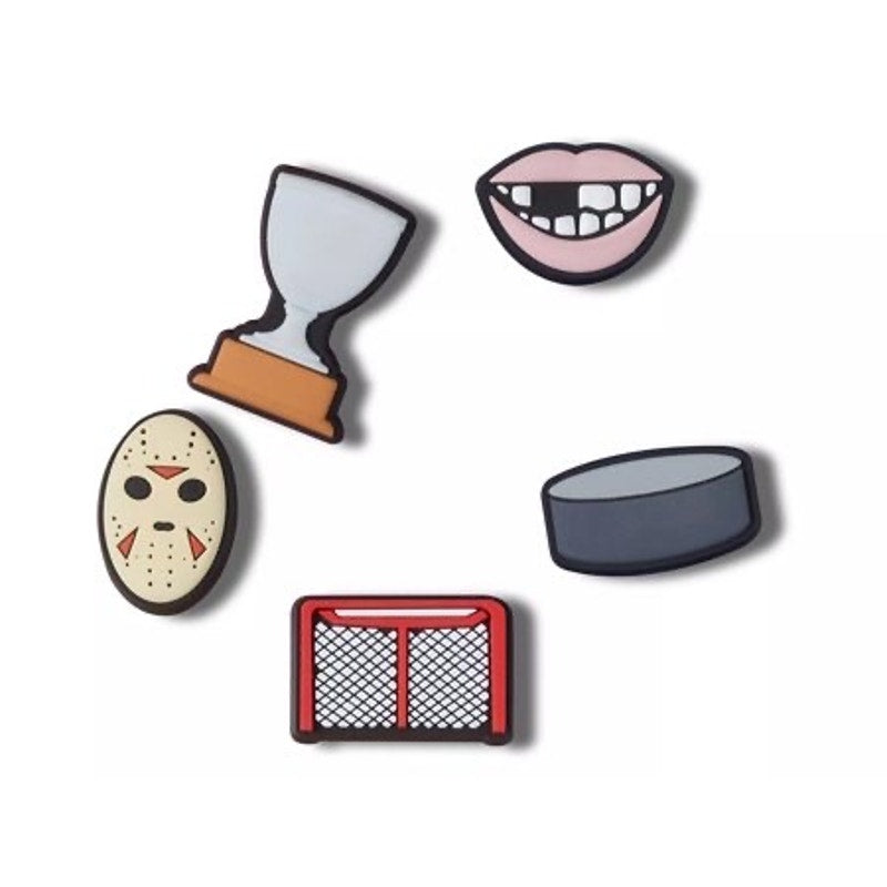 Crocs Jibbitz Hockey Fan Set Shoe Charms - 5 Pack - NWT