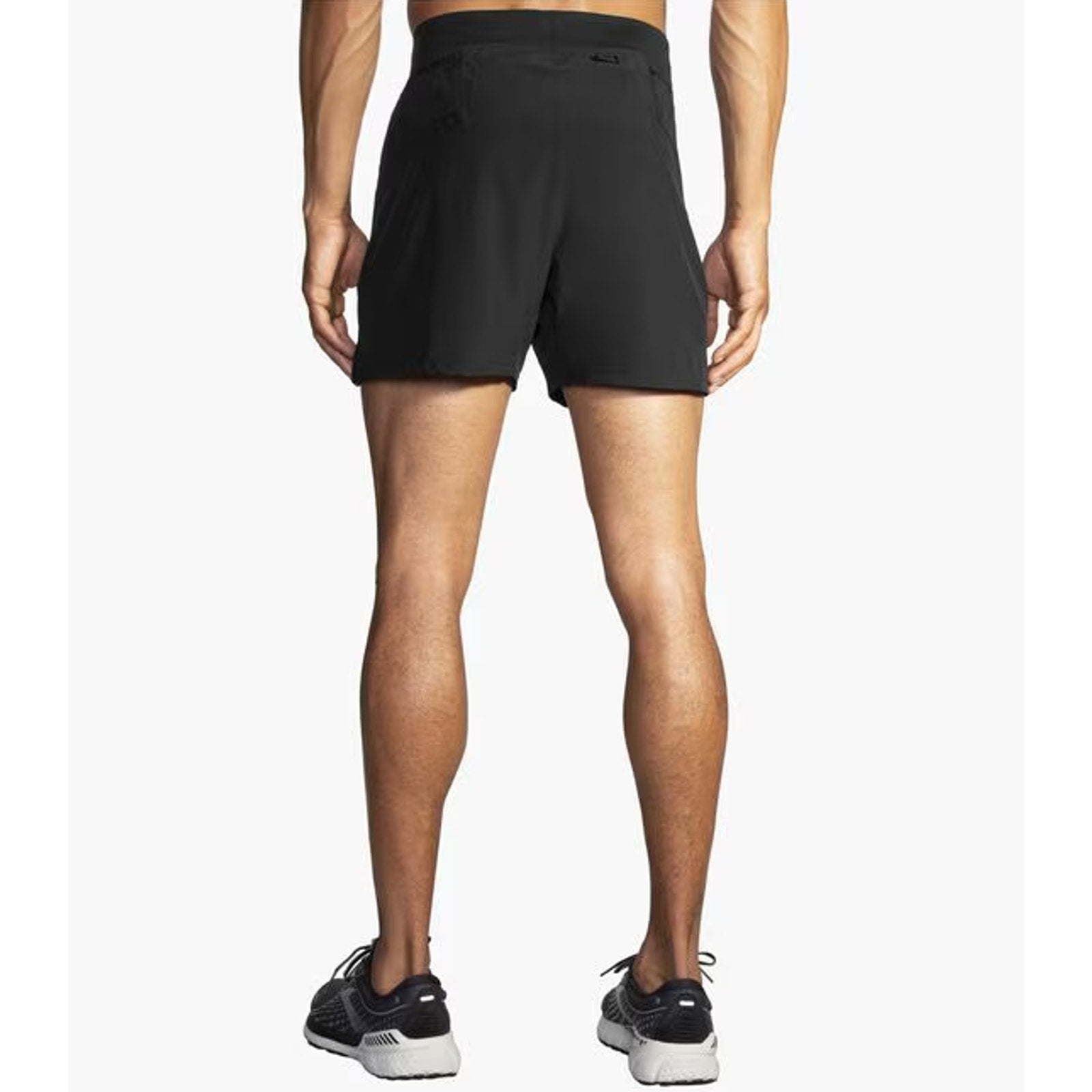 BROOKS Men's Sherpa 5" Running Shorts Small Black Athletic Stretch NWT