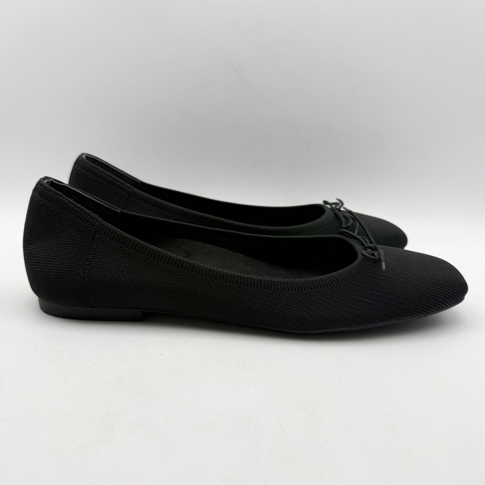 VIONIC Womens Klara Flats US 11 Narrow EU 42 Black Knit NWOB