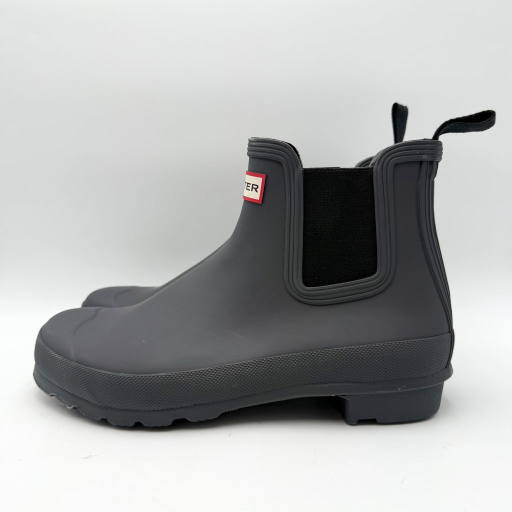 Hunter Womens Original Chelsea Rain Ankle Boot US 10 EU 42 Black Waterproof NWOB
