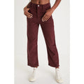 LEVI'S Women's Ribcage Straight Ankle Pants 29x27 US 8 Red Brown Corduroy NWT