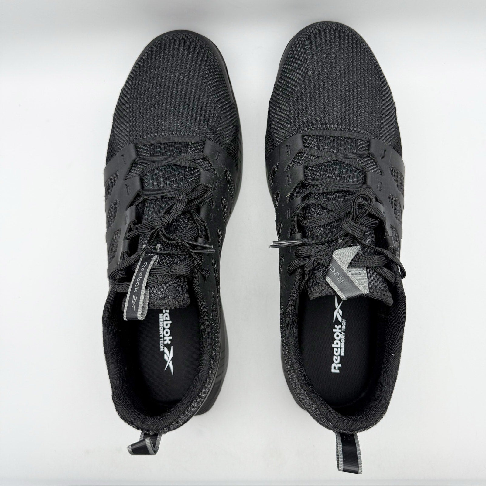 Reebok Work Mens Fusion Flexweave Sneaker 10 Wide Black EH Comp Toe SR NIB