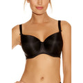 FANTASIE Women's Smoothing Molded T-Shirt Bra Size 32K Black Underwire NWOT